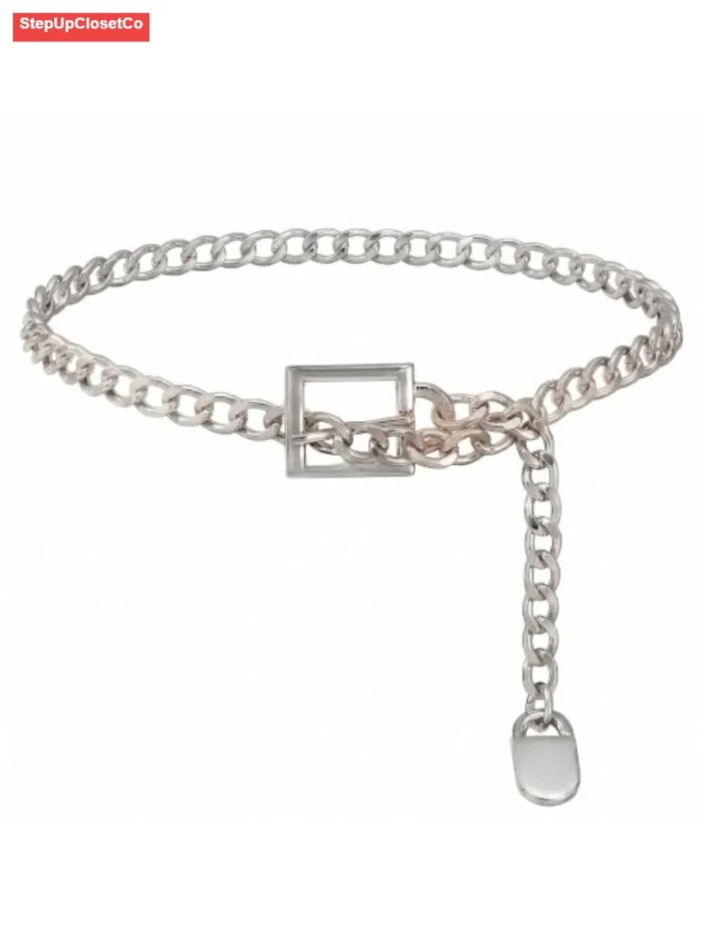 Adjustable Western Concho Belt for Women Metal Chain Waist Belt Cowgirl Style